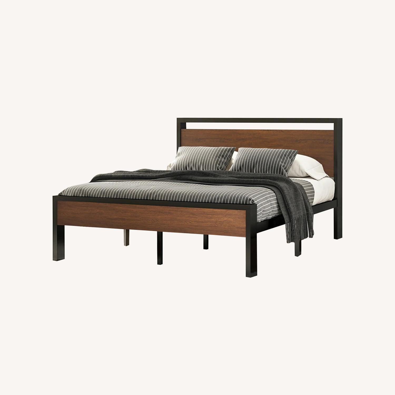 Queen Metal Platform Bed Frame - image-0