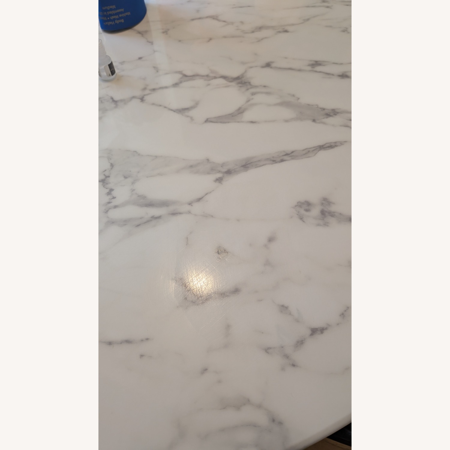 Lippa Faux Marble Dining Table - image-4