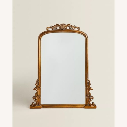 Used Zara Home Golden Wall Mirror for sale on AptDeco