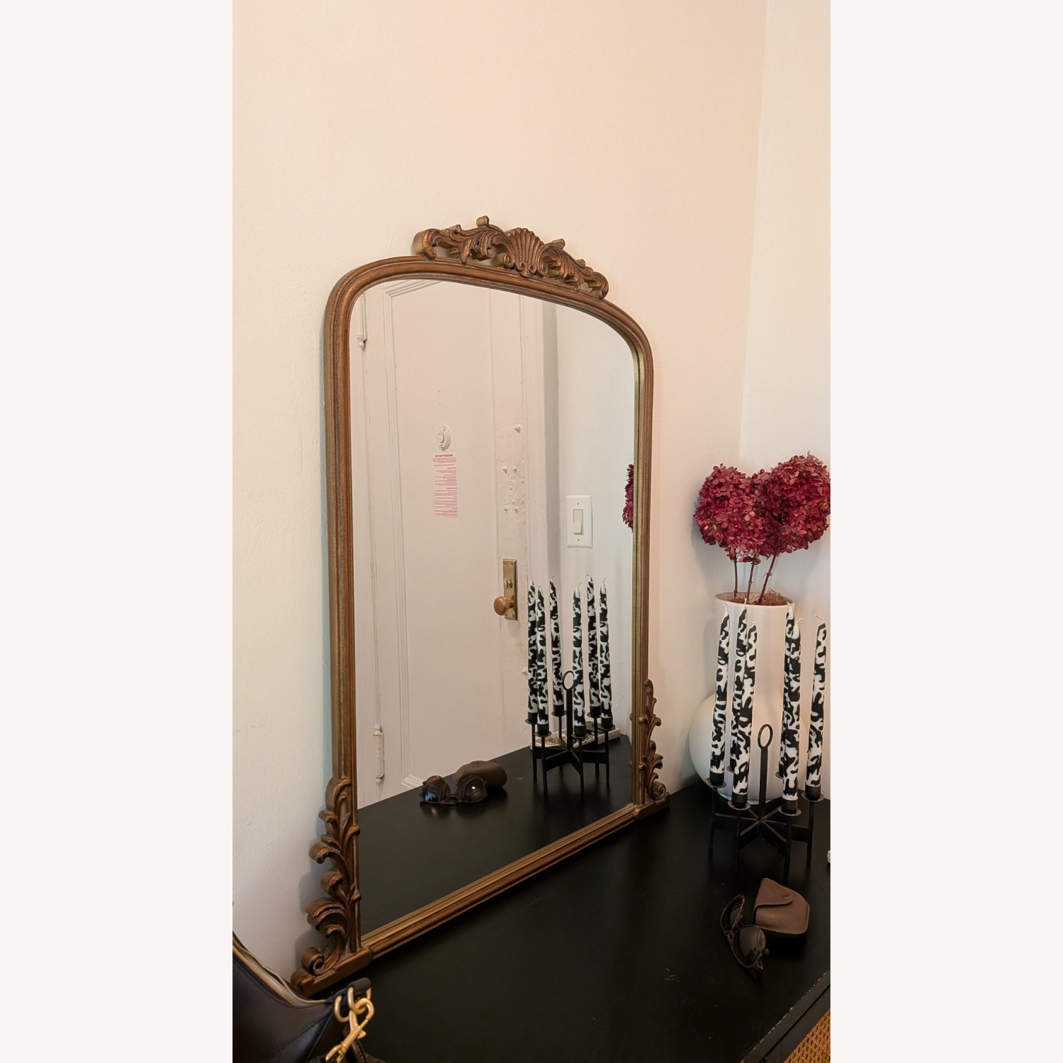 Zara Home Golden Wall Mirror - AptDeco