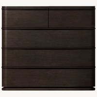 RH Ligné 5-Drawer Dresser – Black Brushed Oak