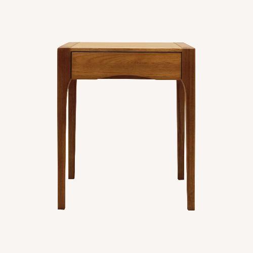 Used Zara Home Oak Nightstand with Drawer for sale on AptDeco