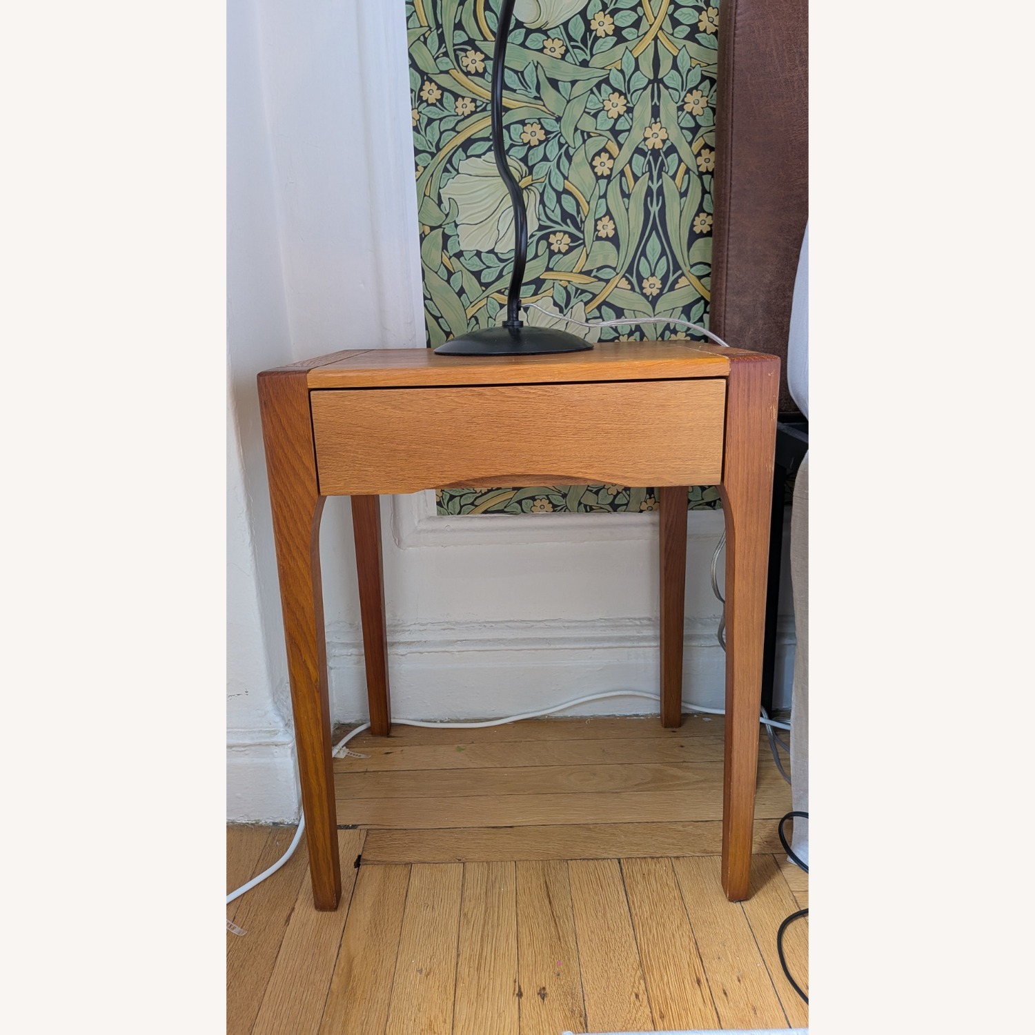 Zara Home Oak Nightstand with Drawer - image-3