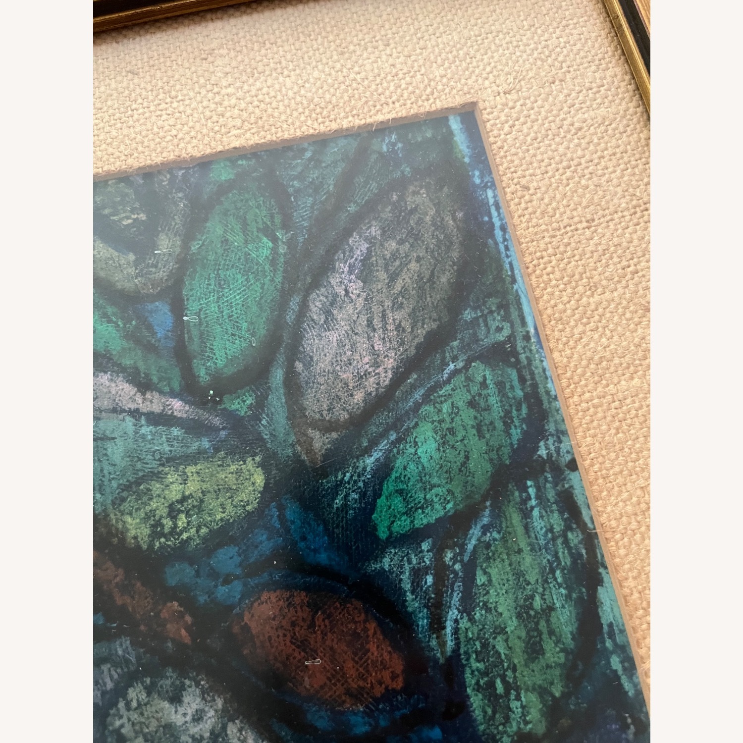 Vintage Fauvist Framed Print "Woman in Blue" - image-2