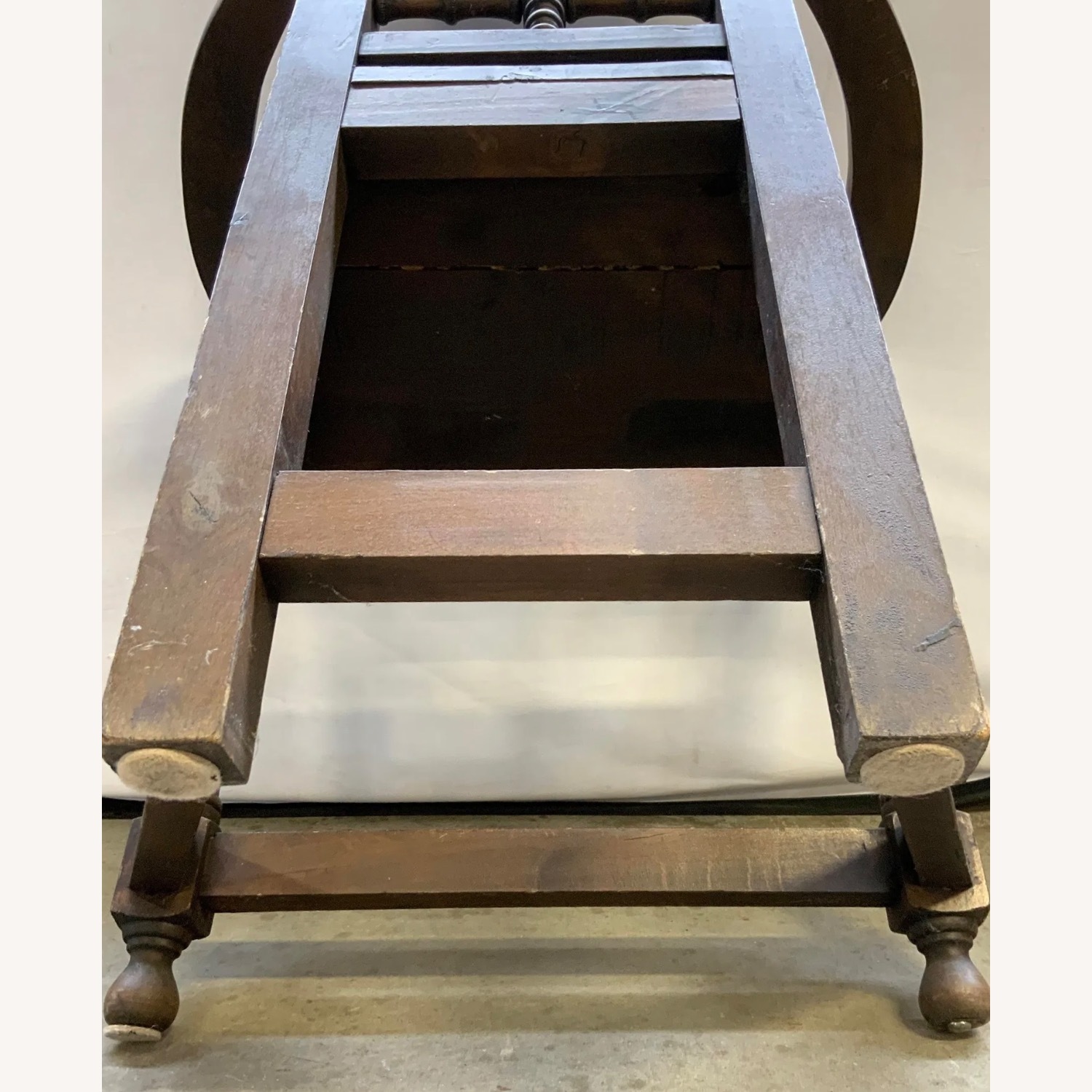 Antique Arts and Crafts Oak High Back Arm Chair - image-6