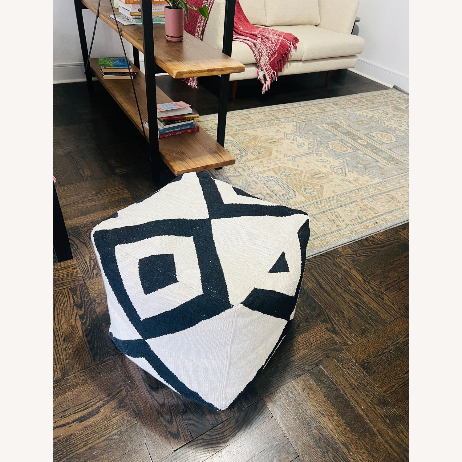 Indian Printed Ottoman - image-2