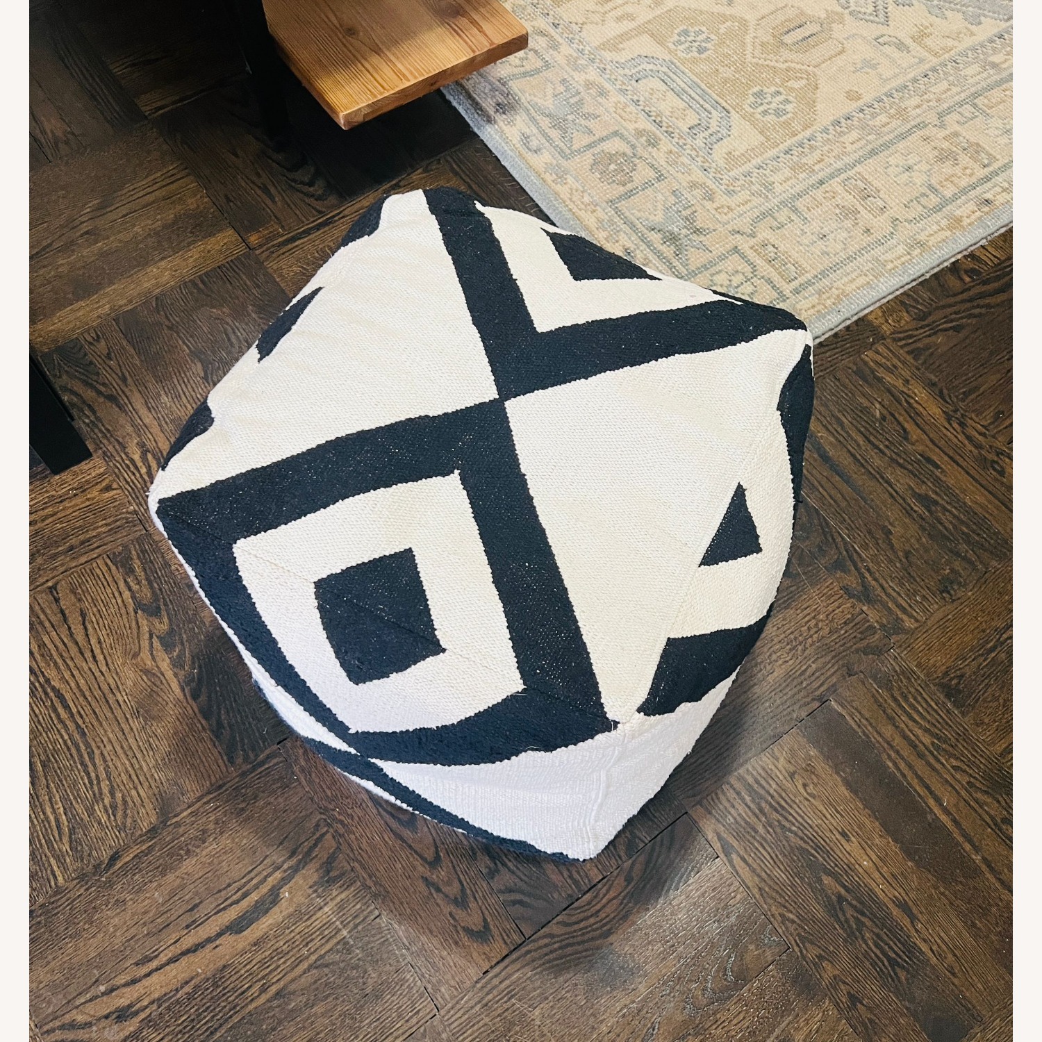 Indian Printed Ottoman - image-1