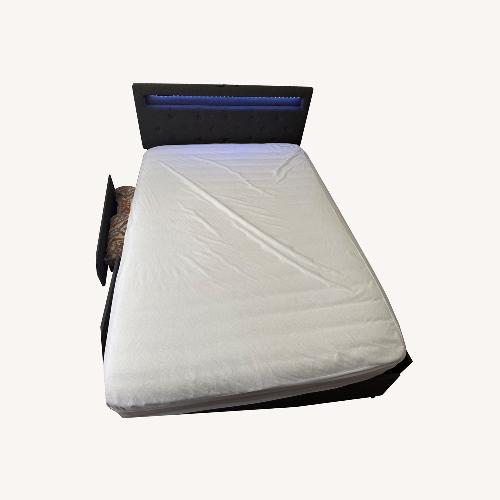Used Lighted Full Bed Frame  for sale on AptDeco