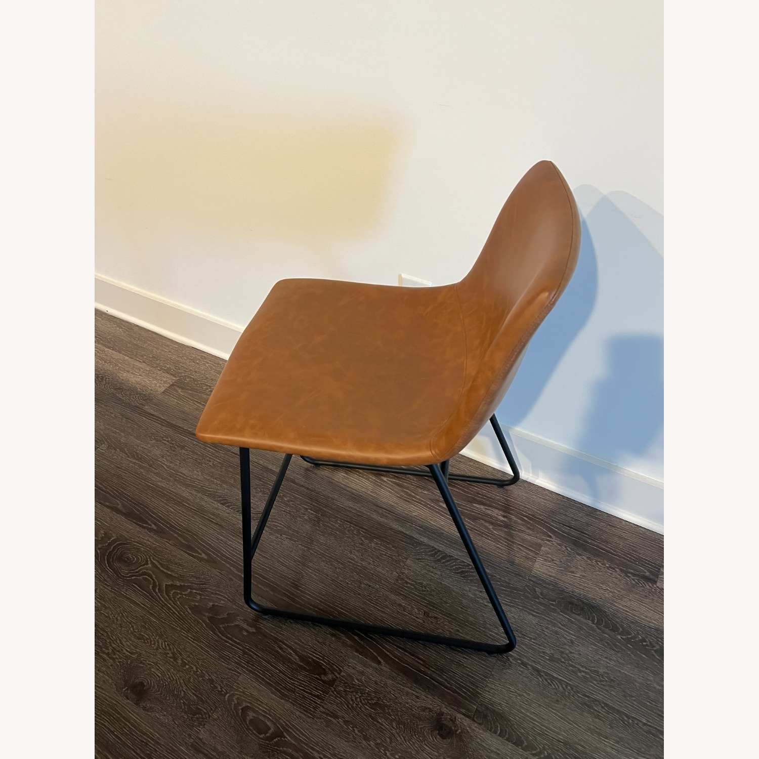 Faux Leather Counter Height Barstool - image-2