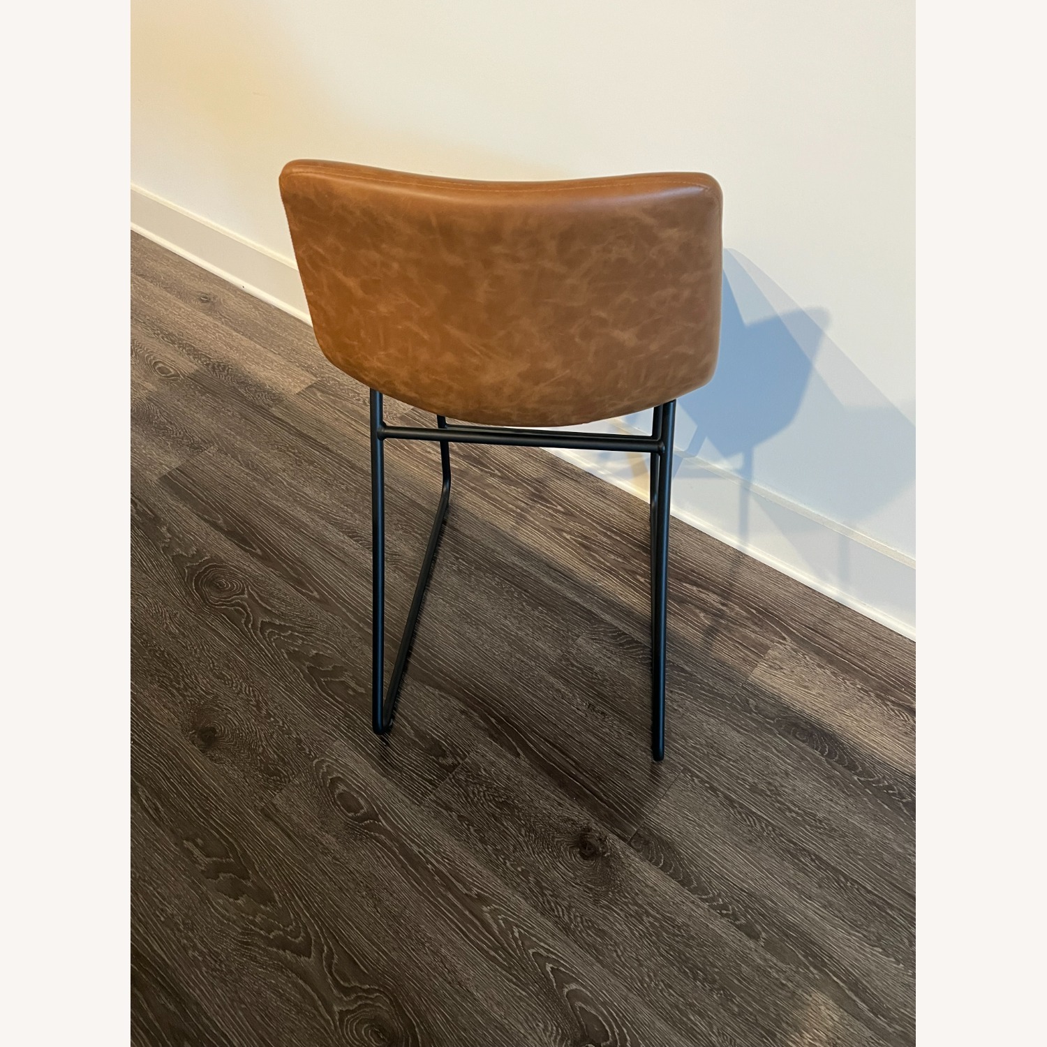 Faux Leather Counter Height Barstool - image-4