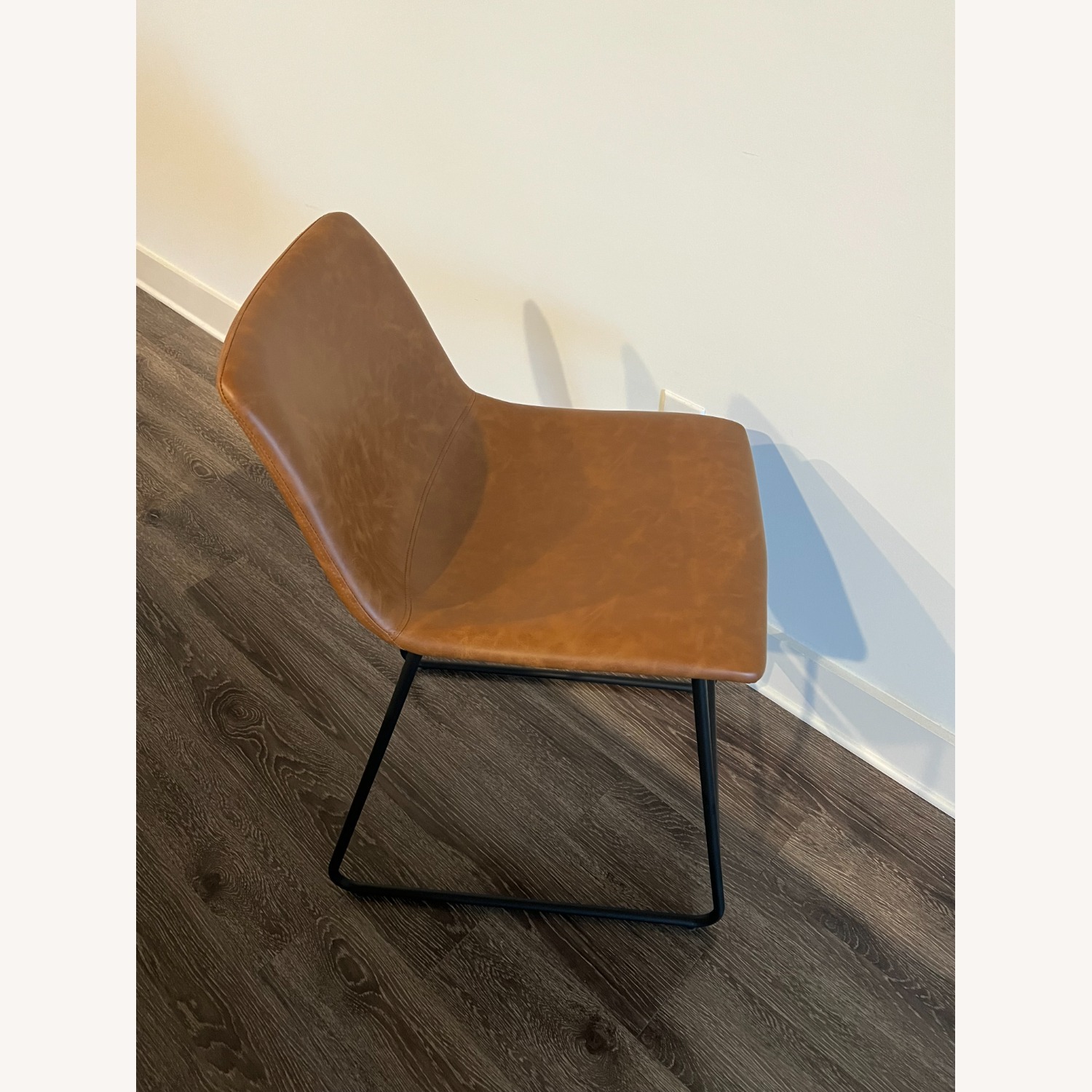 Faux Leather Counter Height Barstool - image-3