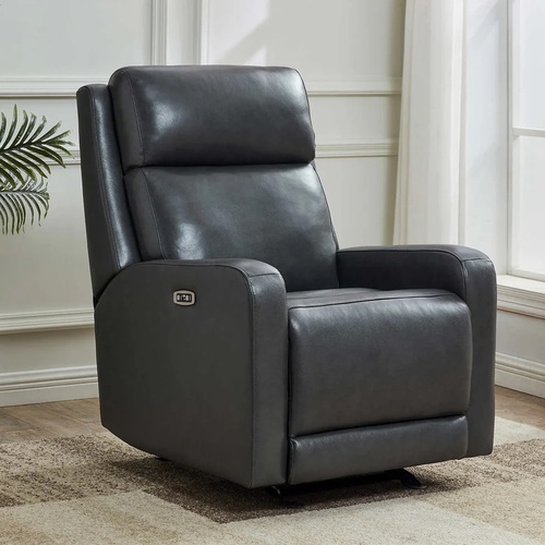 Used Arnie Leather Power Glider Recliner for sale on AptDeco