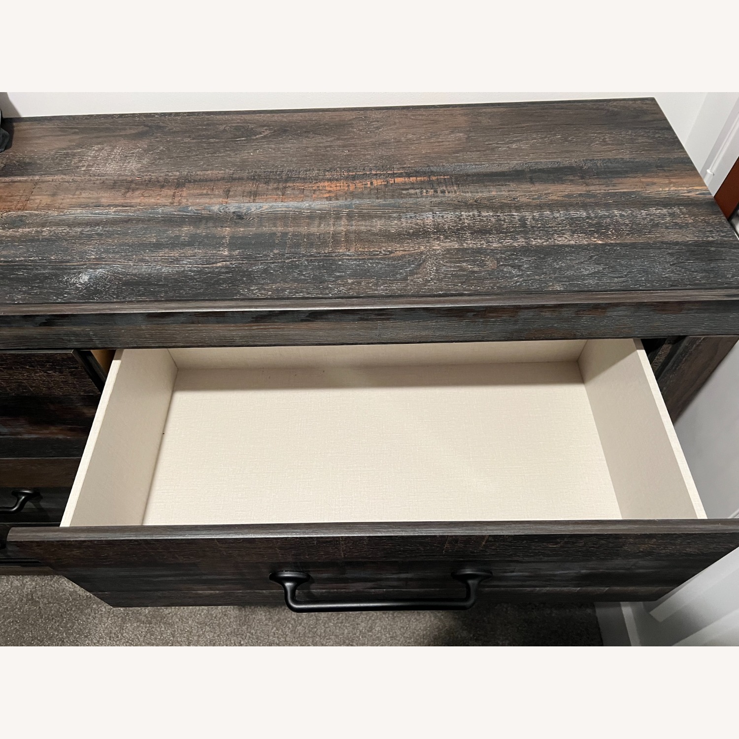 Drystan Brown Beige 6 Drawer Dresser - image-4