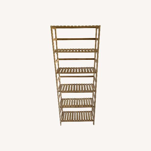Used Homykic 6-Tier Bamboo Bookshelf for sale on AptDeco