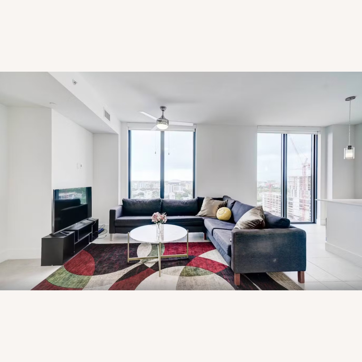 Grey Sectional L-Shaped Couch - image-2