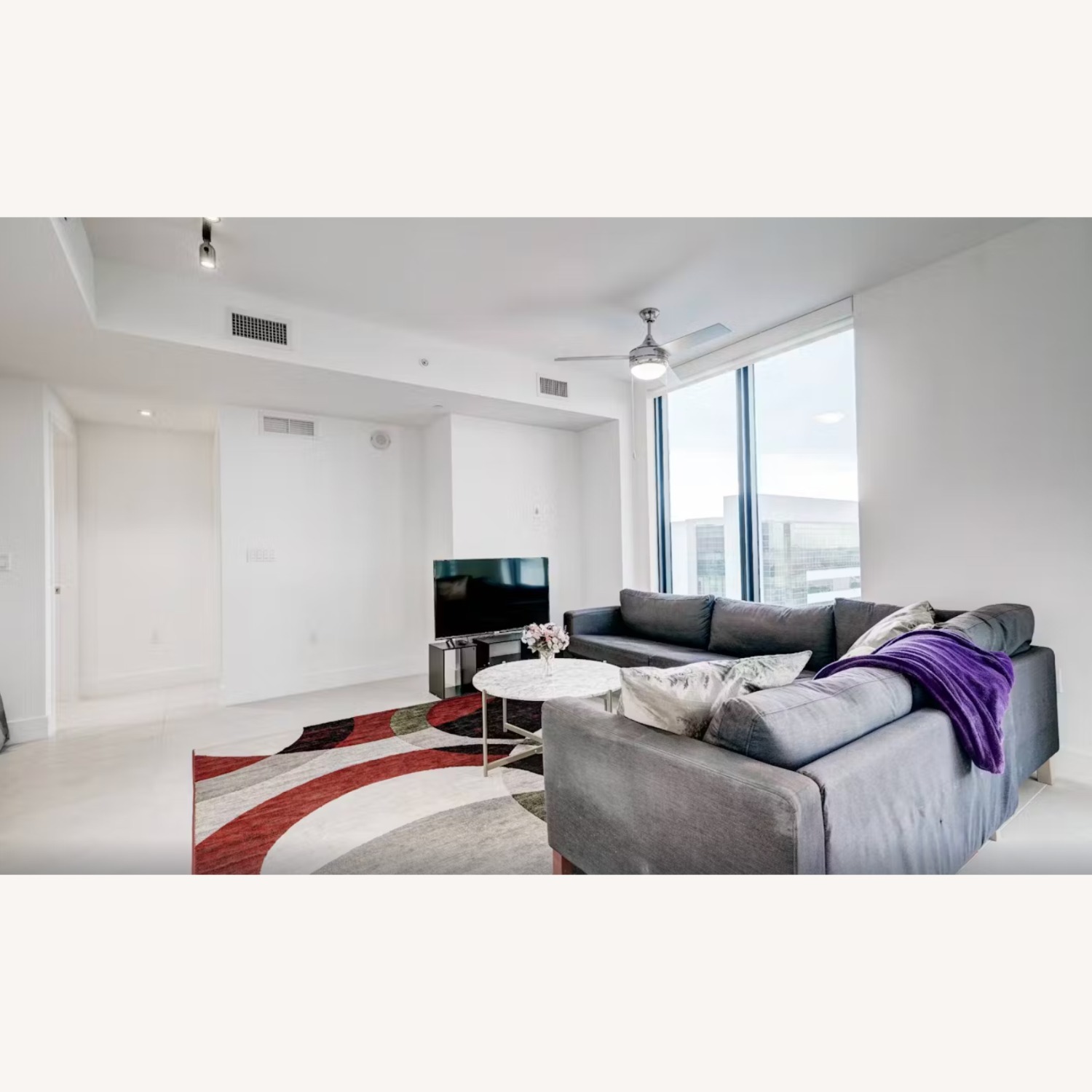 Grey Sectional L-Shaped Couch - image-3