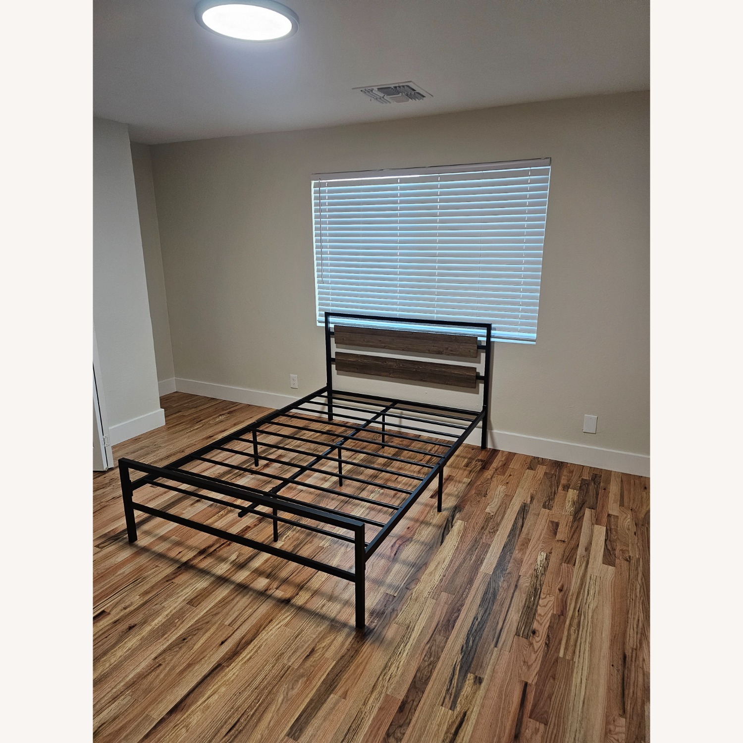 Full Size Black Metal Platform Bed  - image-2