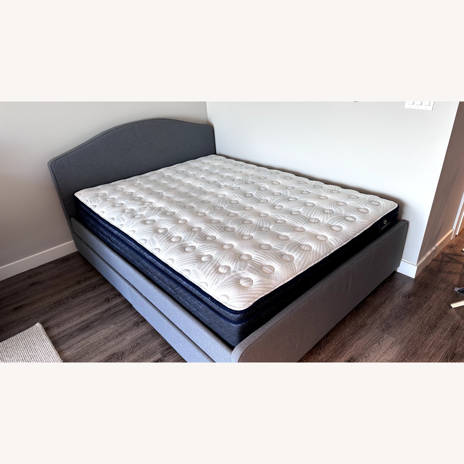 IKEA HAUGA Upholstered Bed Frame - image-1