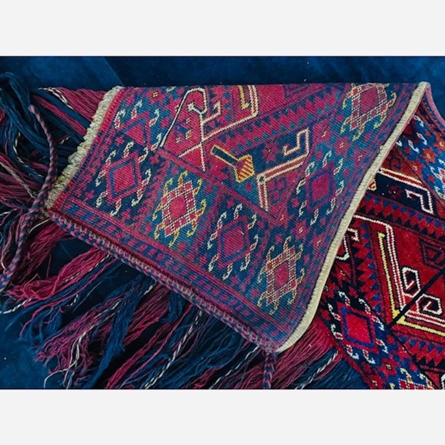 Vintage / Antique Afghan Wall Hanging  - image-5