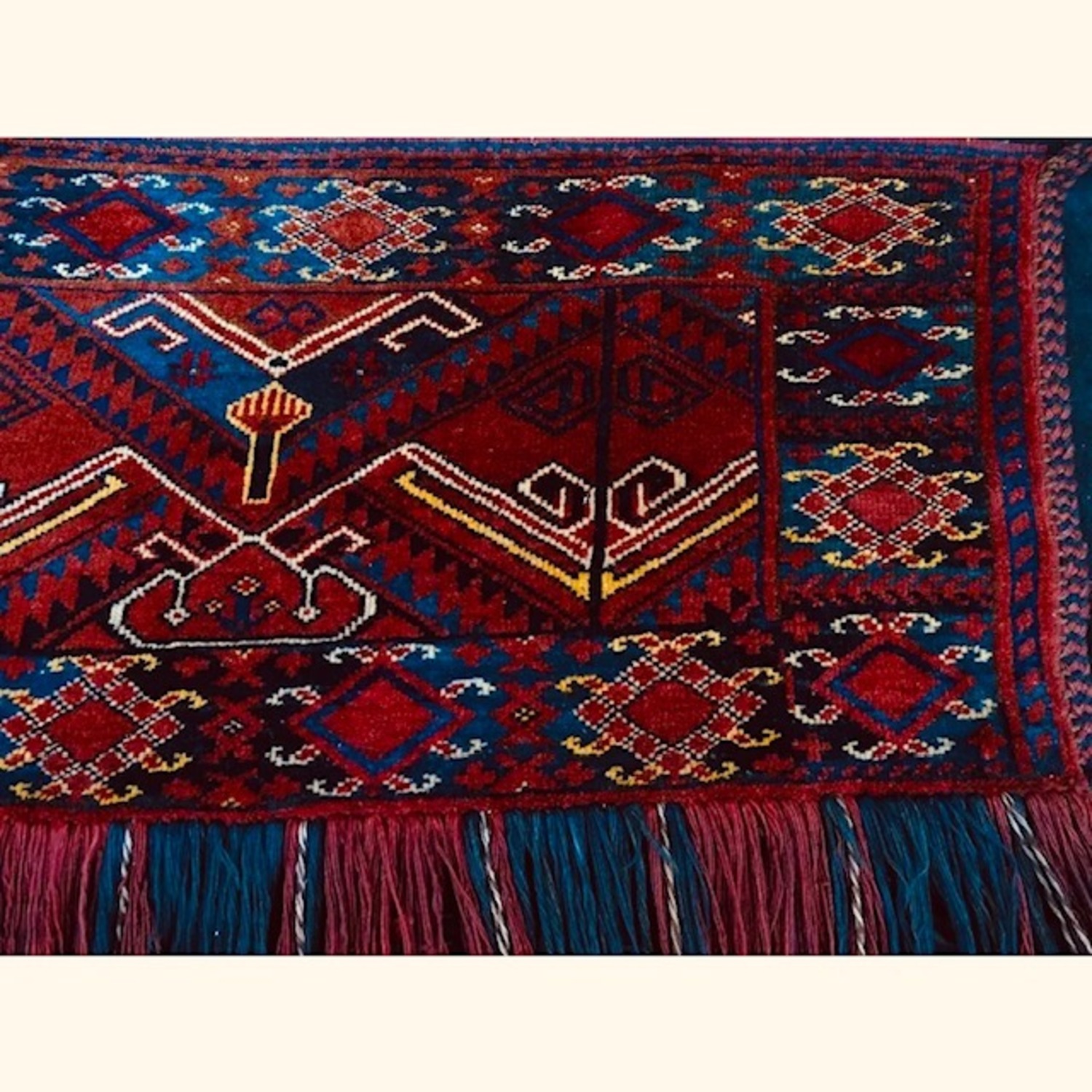 Vintage / Antique Afghan Wall Hanging  - image-4