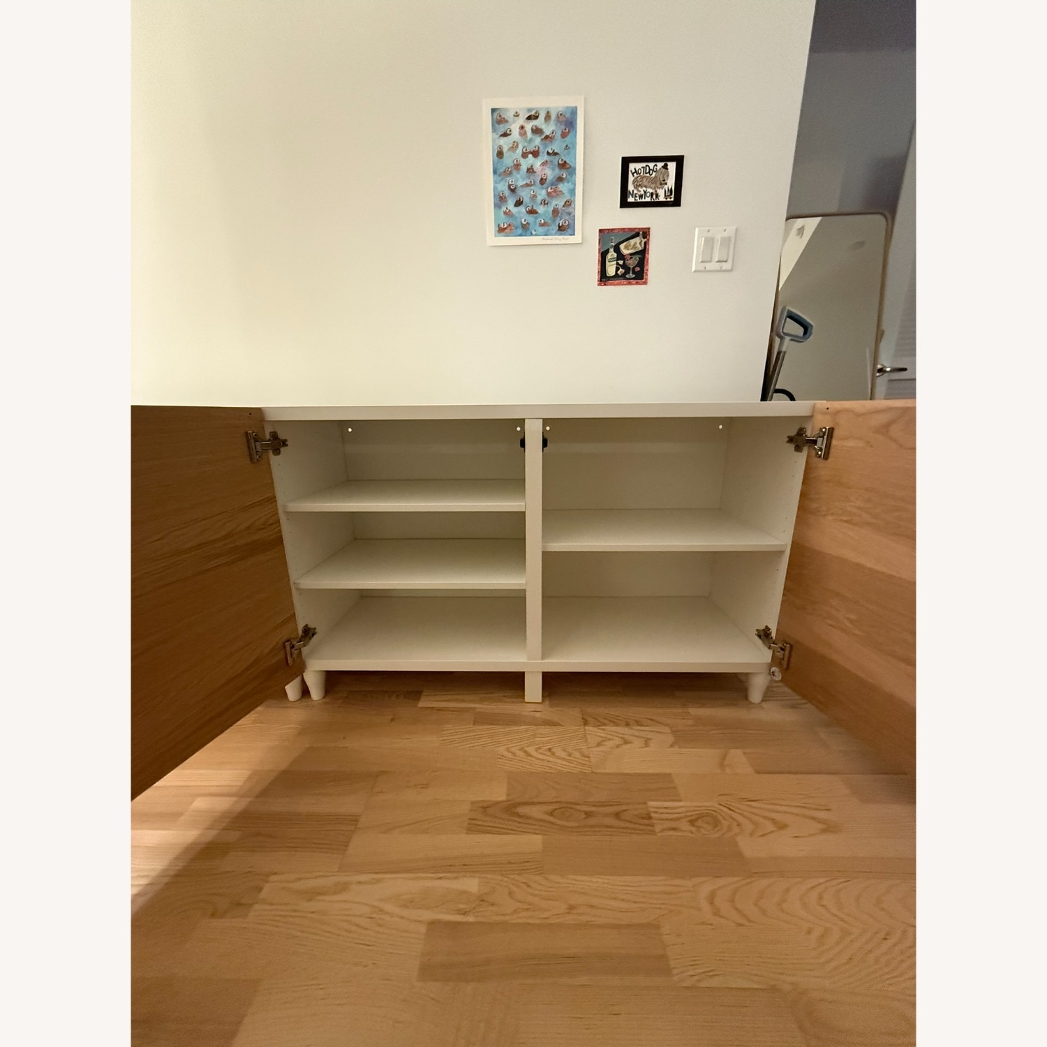 IKEA BESTA Sideboard W HEDEVIKEN Doors - image-2