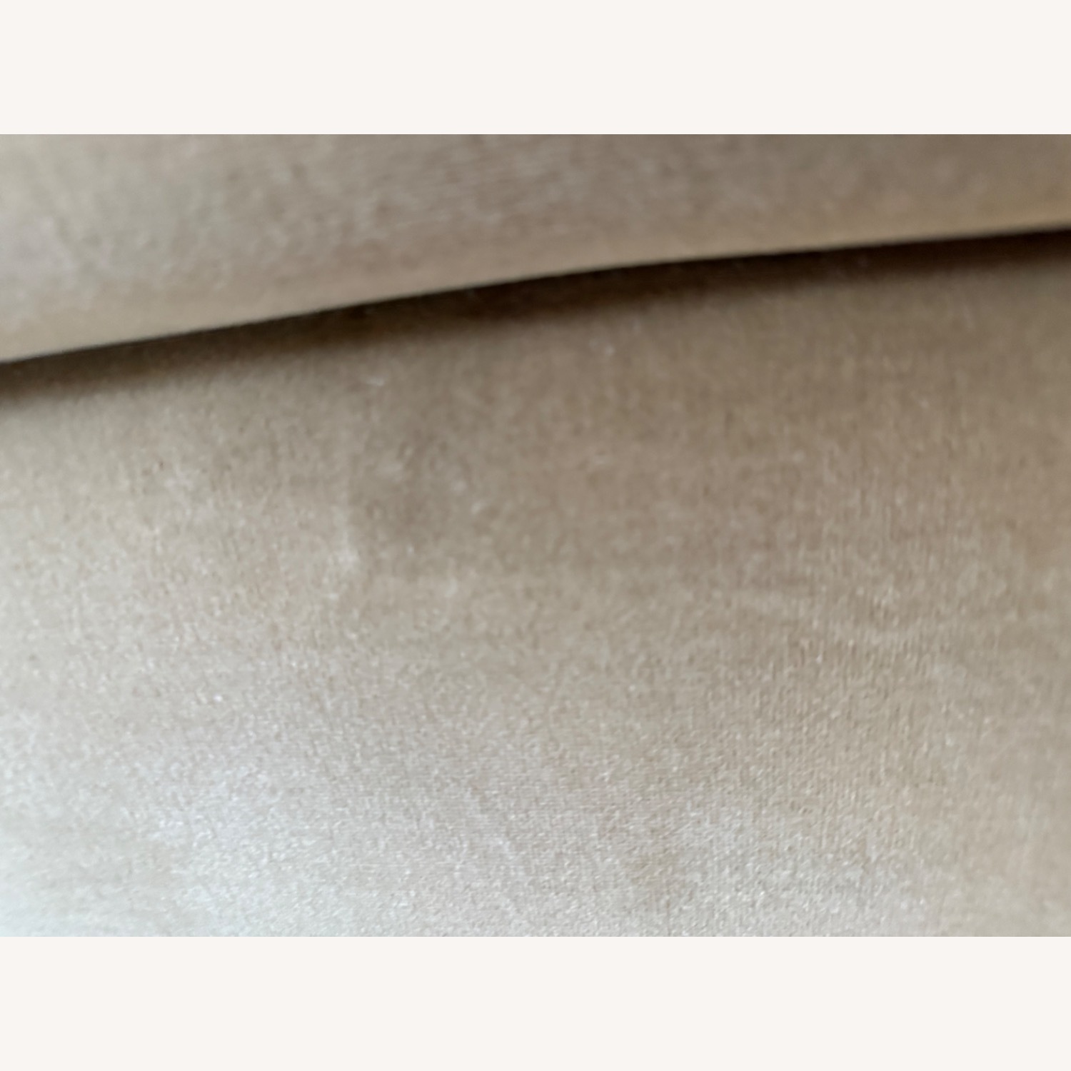 CB2 Camel Velvet Mardones Couch  - image-3