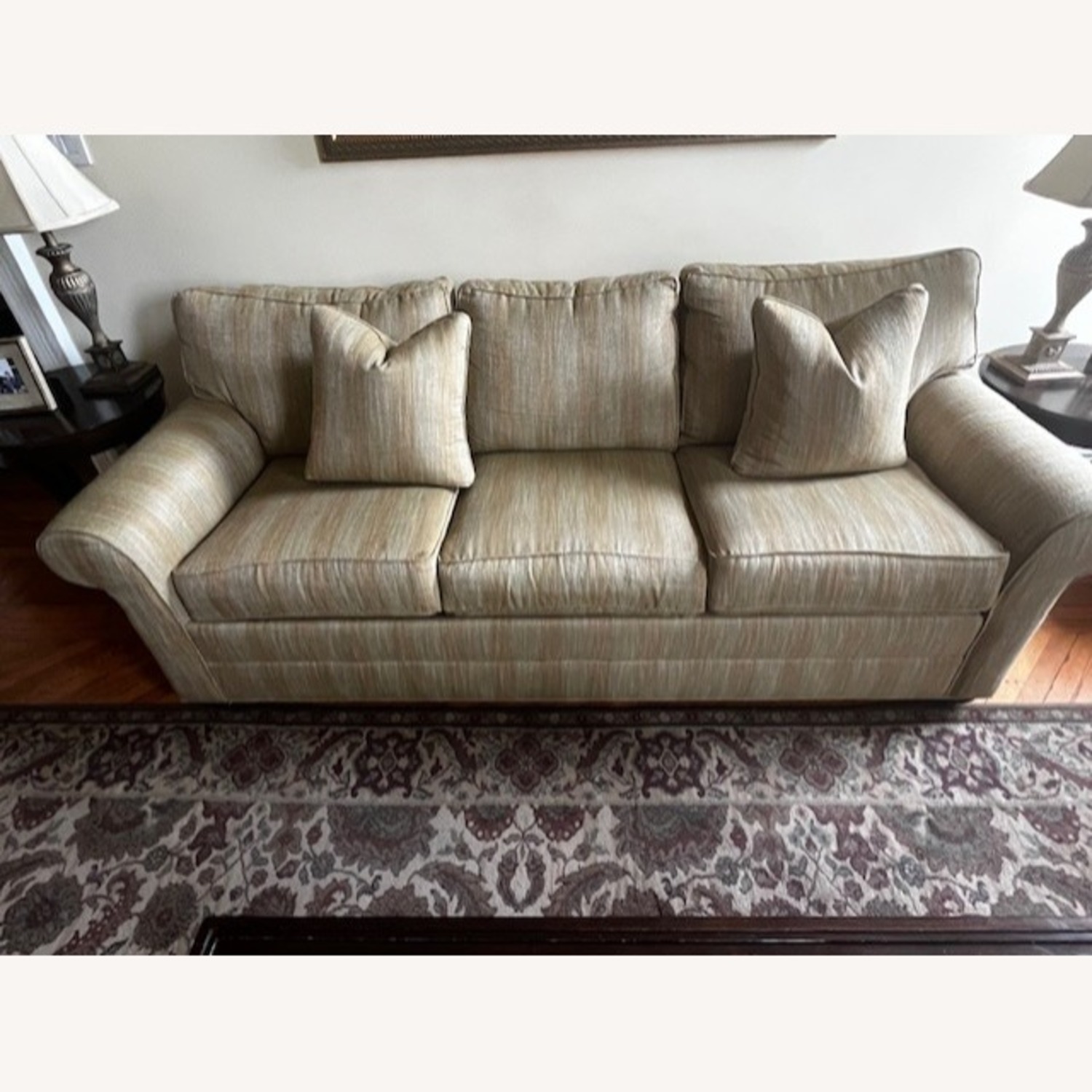 Ethan Allen Three Cushion Queen Sleeper - image-1