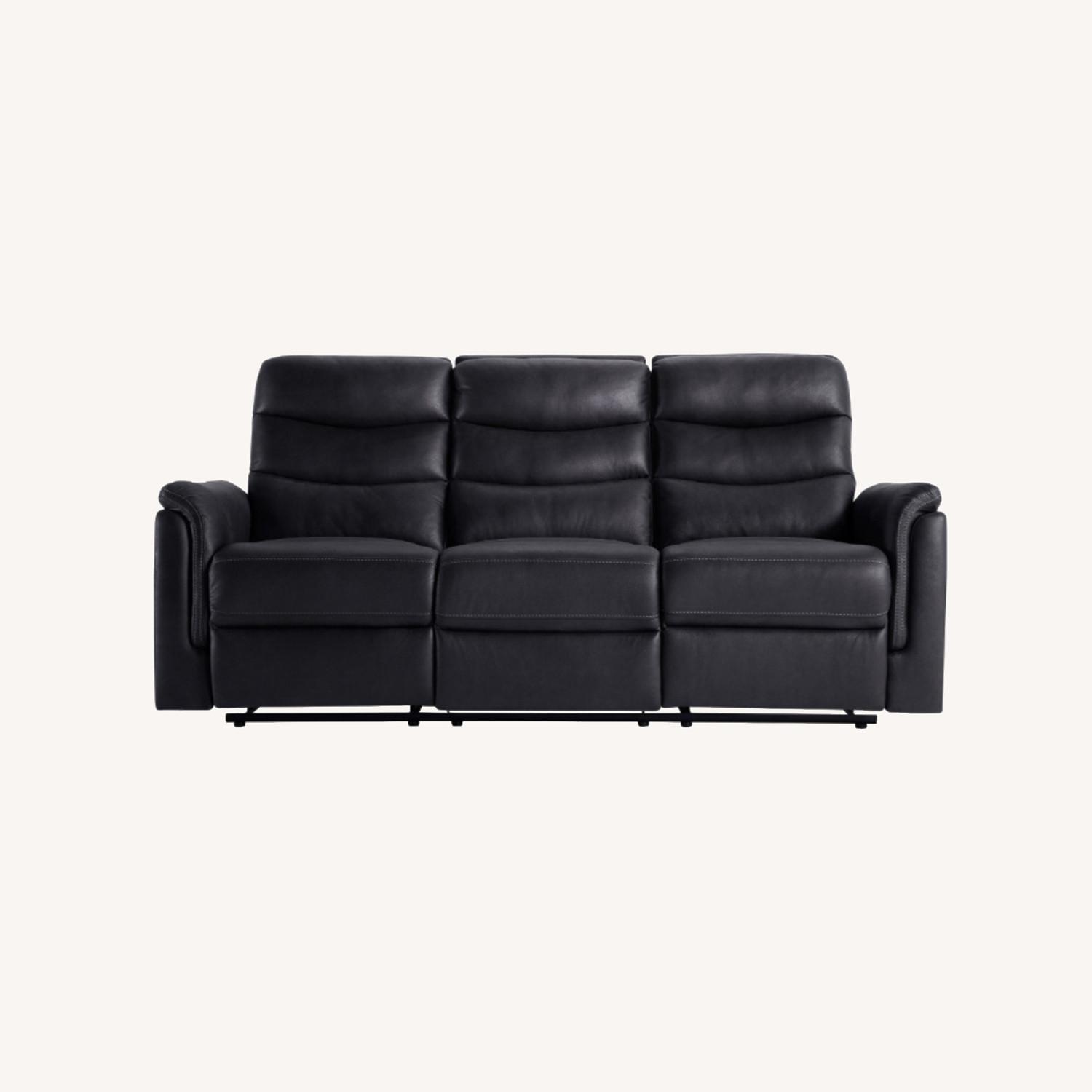 Forte Gray Power Reclining Sofa - image-0