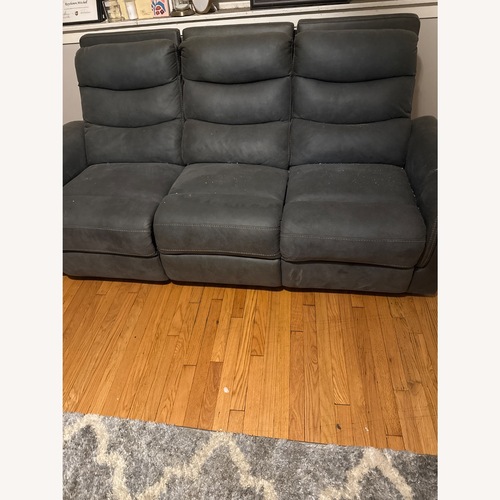 Used Forte Gray Power Reclining Sofa for sale on AptDeco