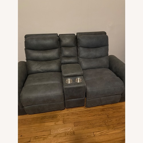 Used Grey 2 Piece Loveseat for sale on AptDeco
