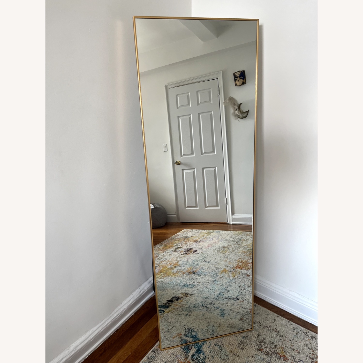 Tall Gold Full-Length Mirror - image-1