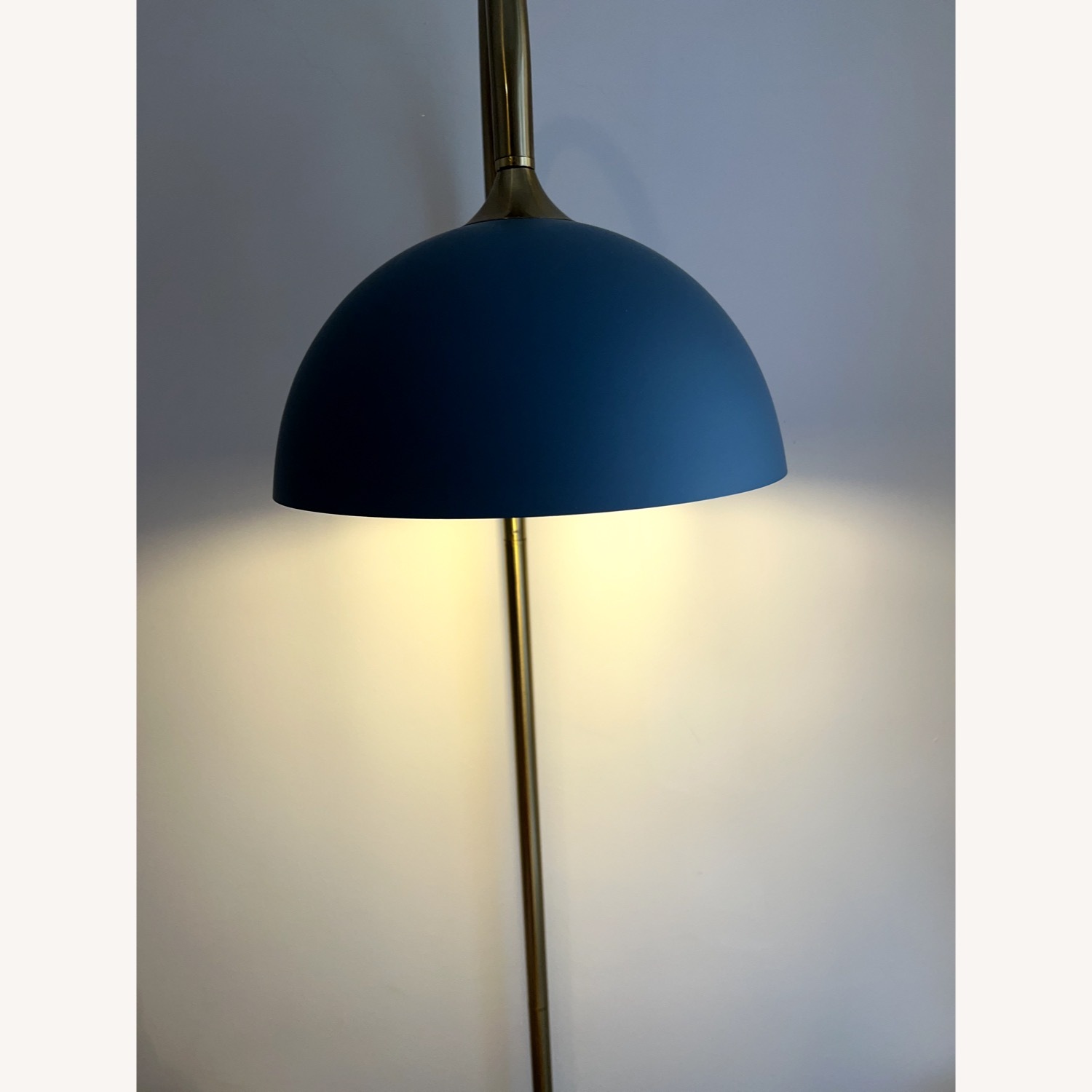 Gold and Blue Floor Lamp - image-2