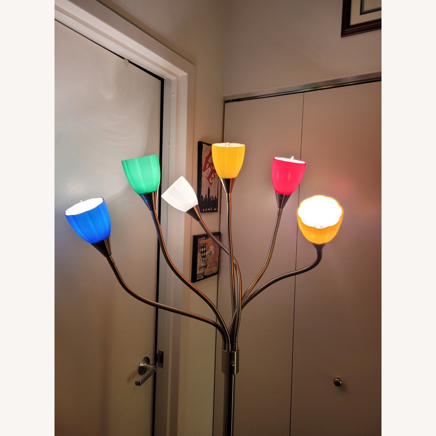 Stainless Steel Multi Color Medusa Lamp - image-3