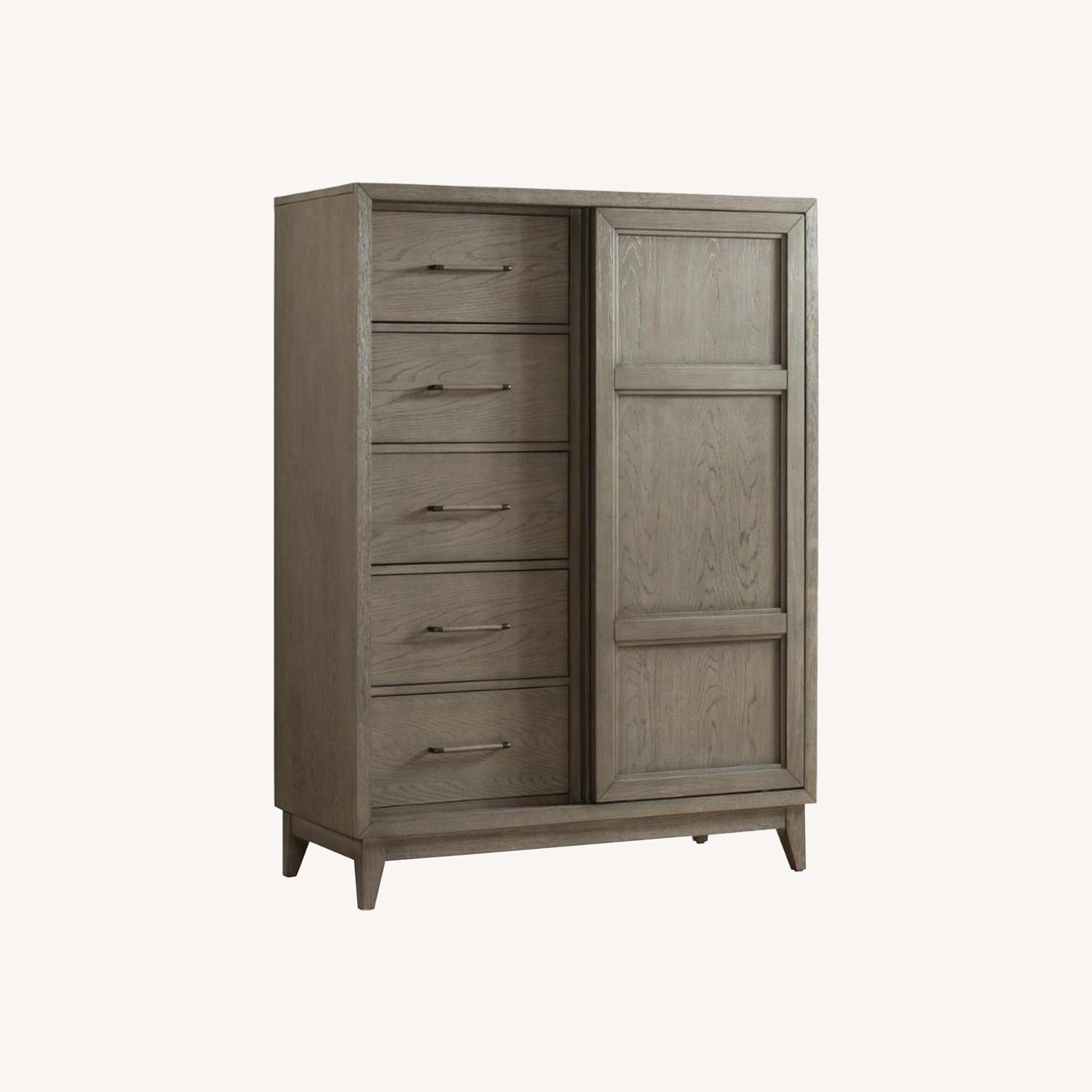 Wooden Dresser Chest in Gray Wash - image-0