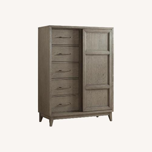 Used Wooden Dresser Chest in Gray Wash for sale on AptDeco