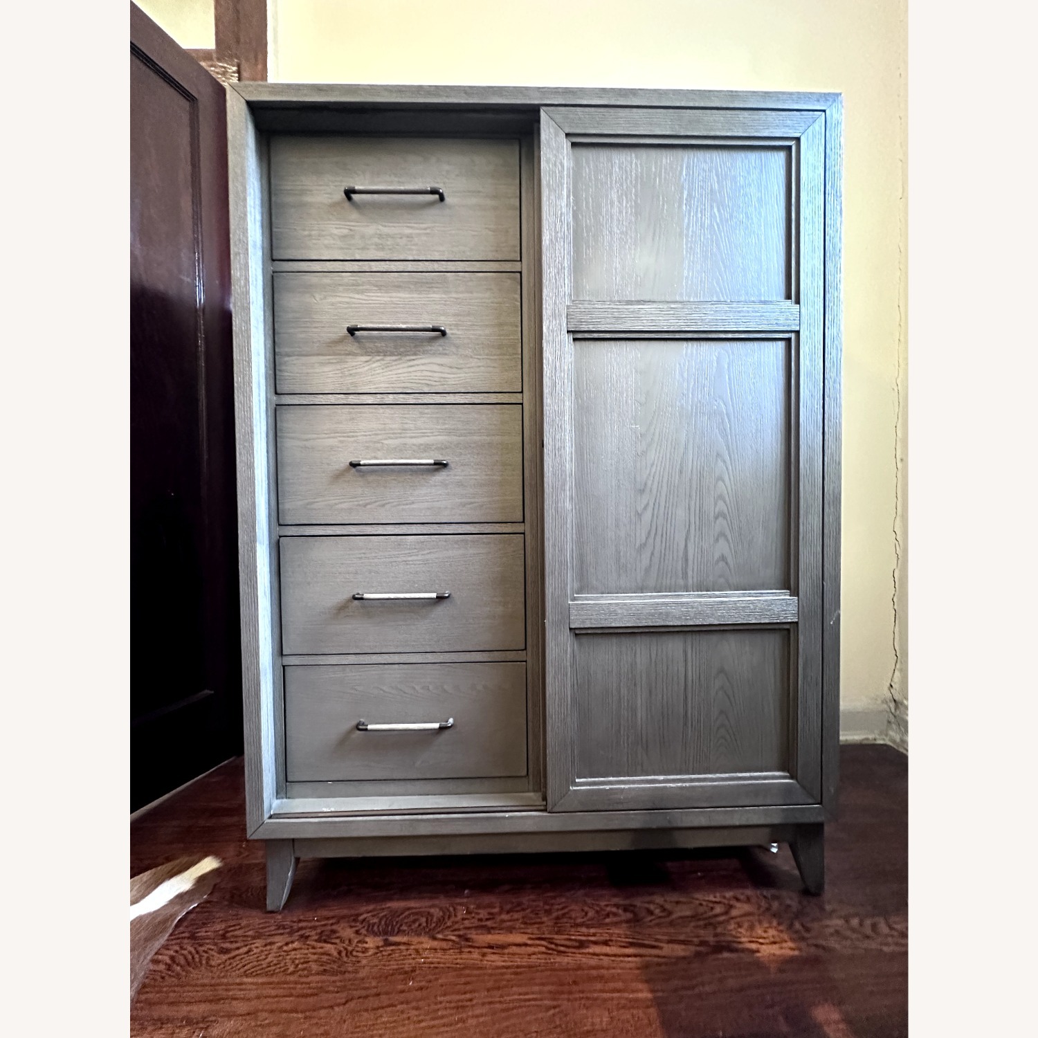 Wooden Dresser Chest in Gray Wash - image-1