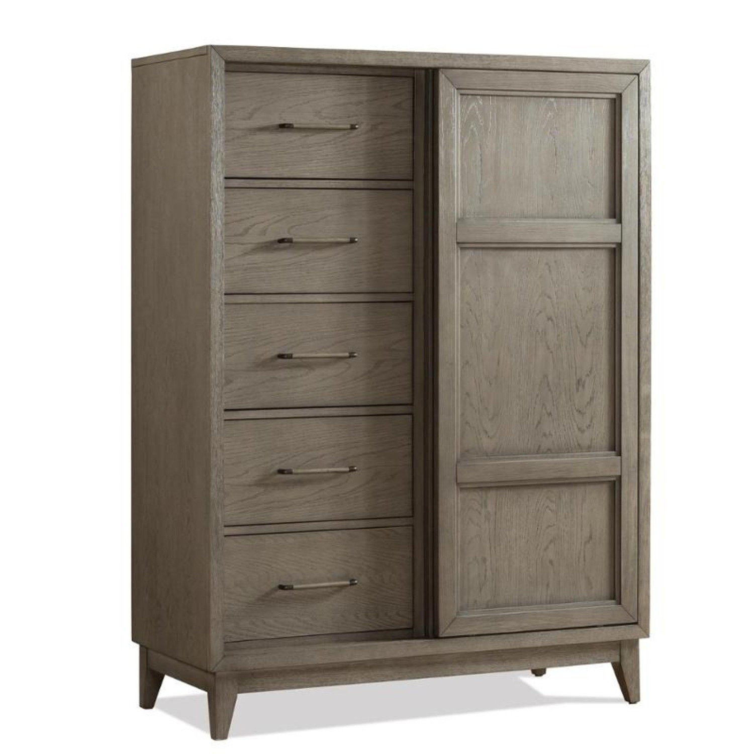 Wooden Dresser Chest in Gray Wash - image-2