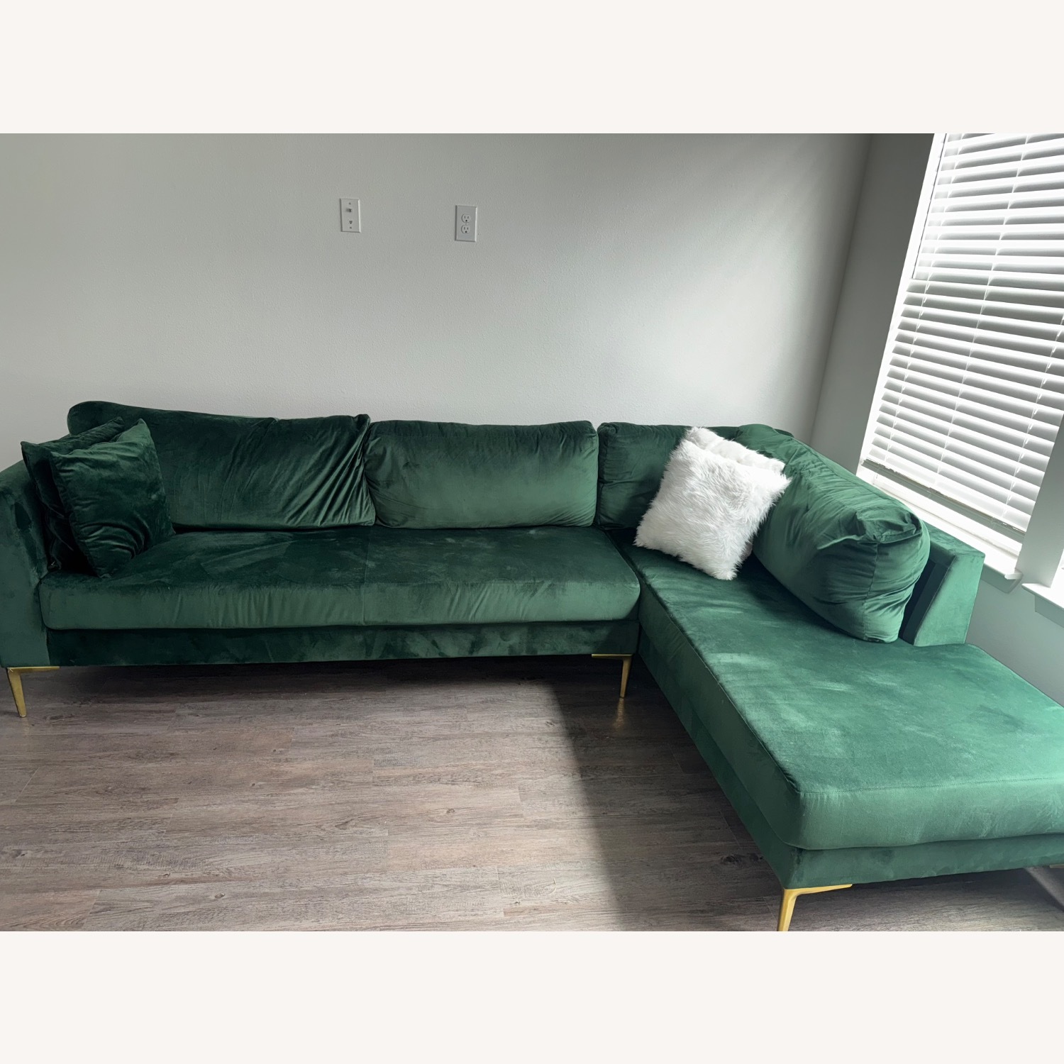 Modern Emerald Green Sofa  - image-1