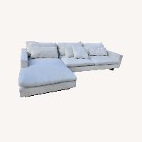 West Elm White Harmony Sectional 