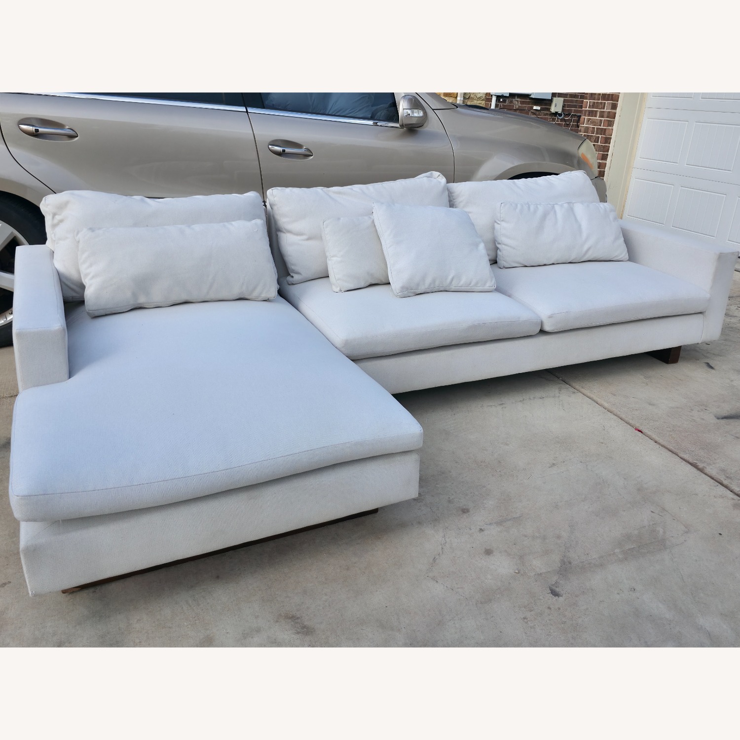 West Elm White Harmony Sectional  - image-2