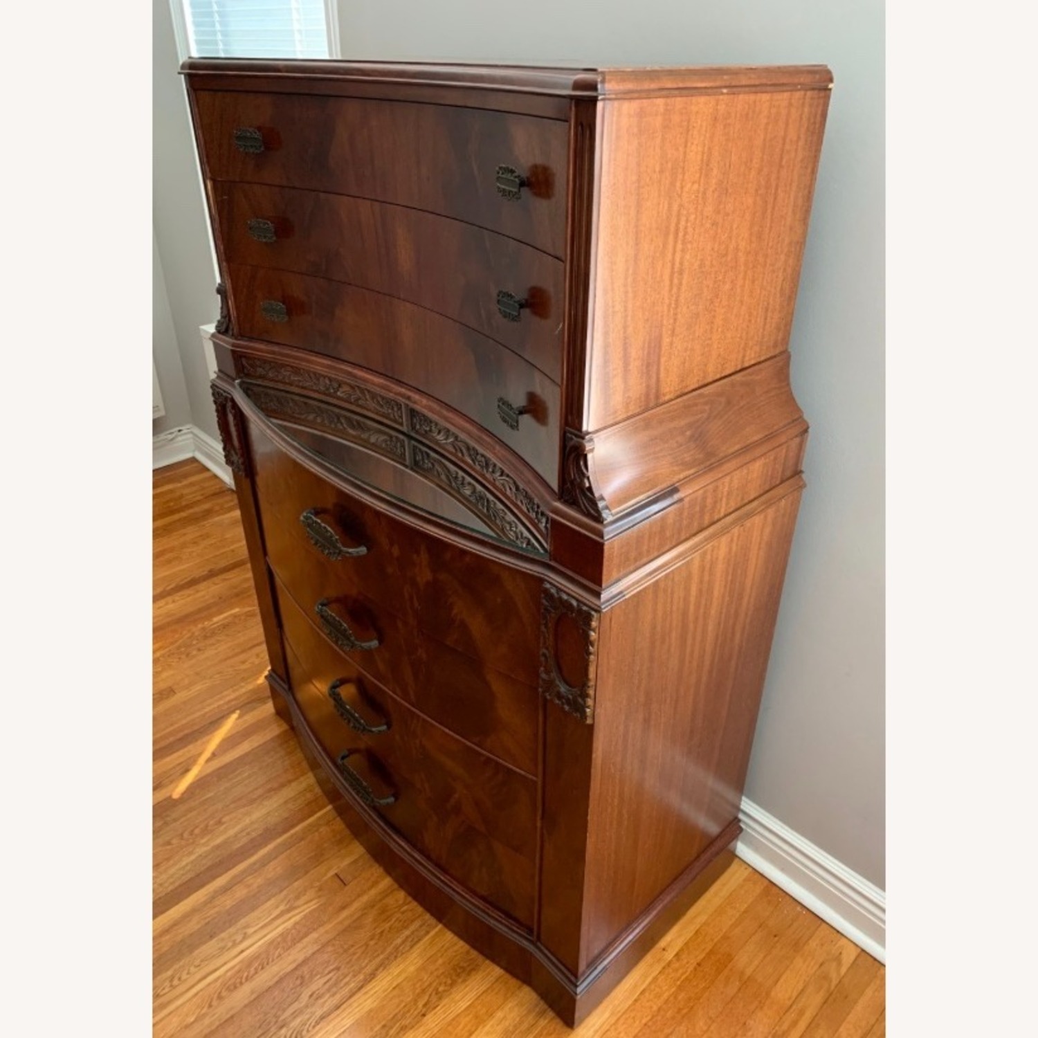 Vintage Williamsport Mahogany Hightop Dresser - image-2