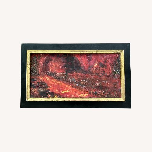 Used Mid Century Abstracted Landscape Painting  for sale on AptDeco