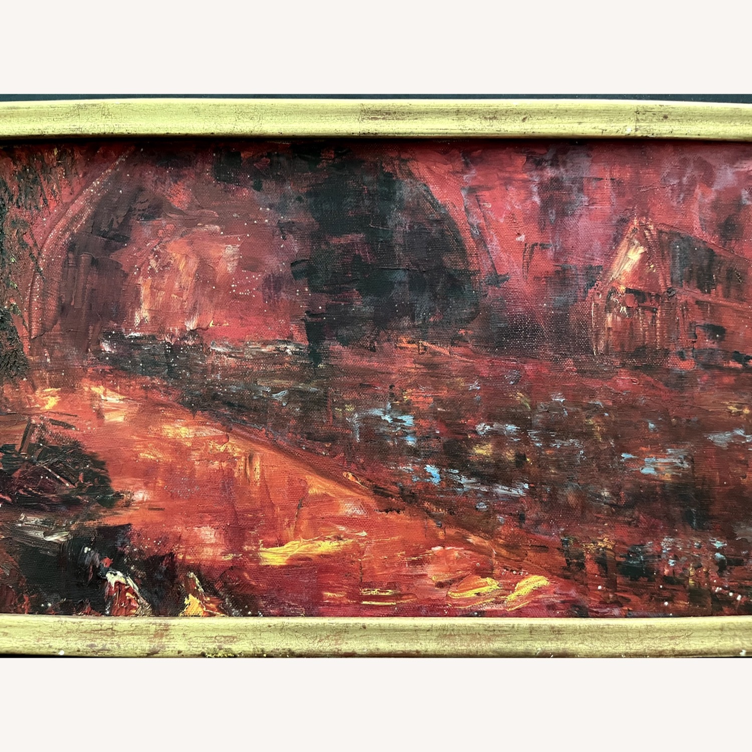 Mid Century Abstracted Landscape Painting - image-2