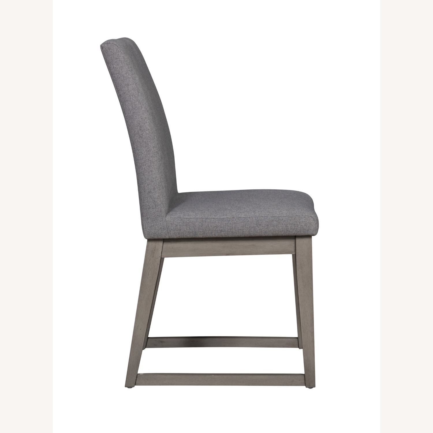 Set of 8 Modern Grey Fabric Dining Chairs - image-3