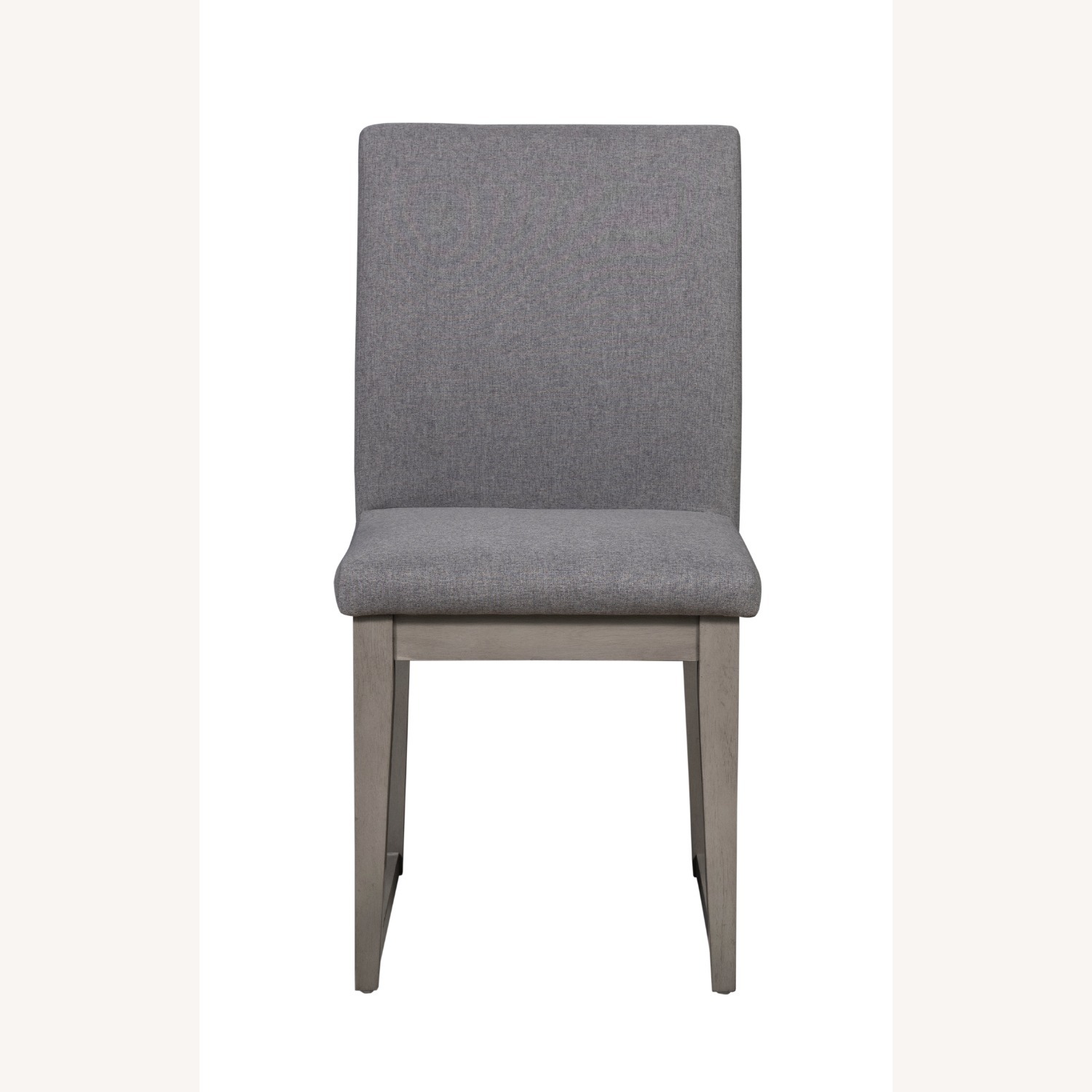 Set of 8 Modern Grey Fabric Dining Chairs - image-1