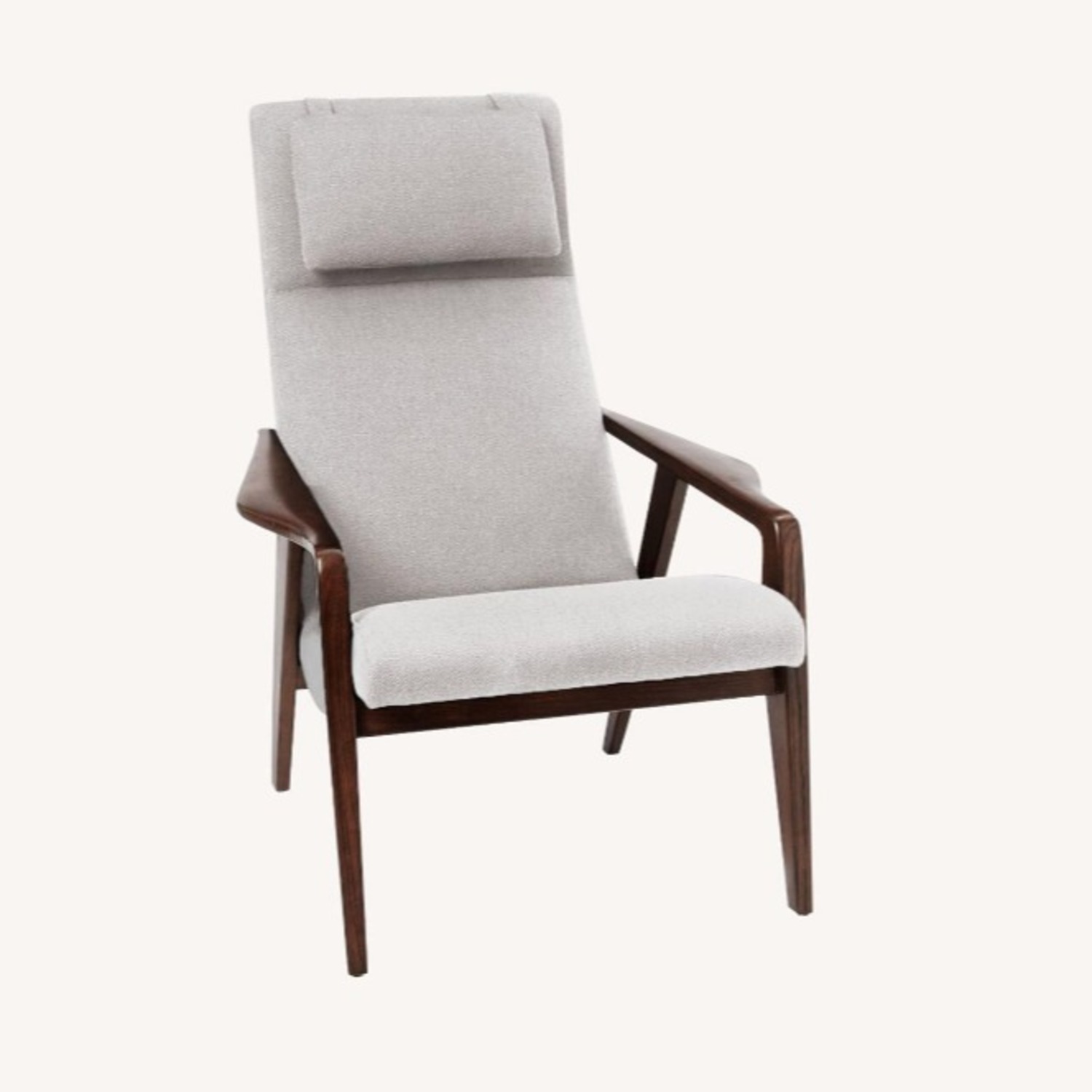 West Elm Contour Mid-Century Chair & Ottoman - image-0