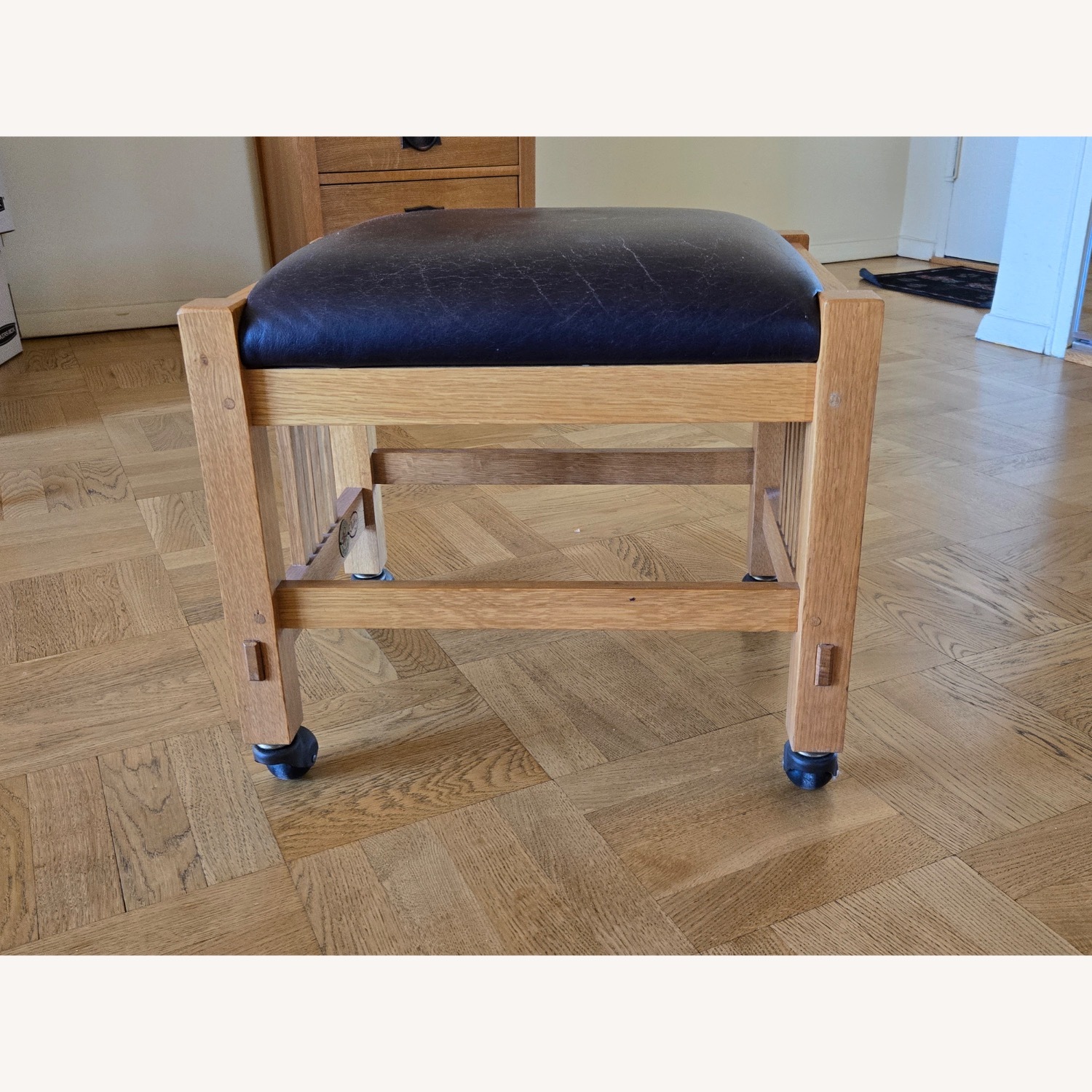 Stickley Mission Stool - image-0