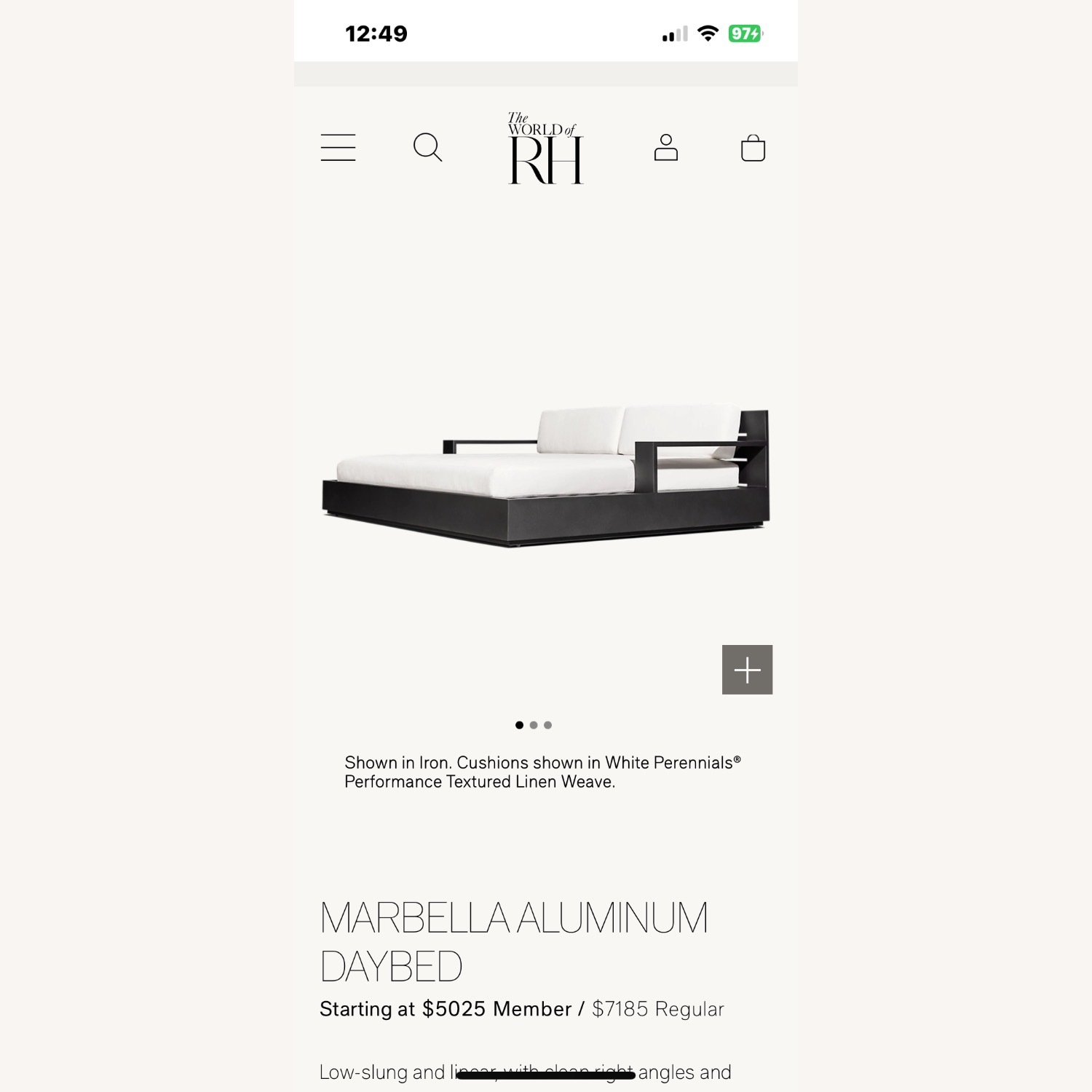 Restoration Hardware Marbella Daybed - image-4