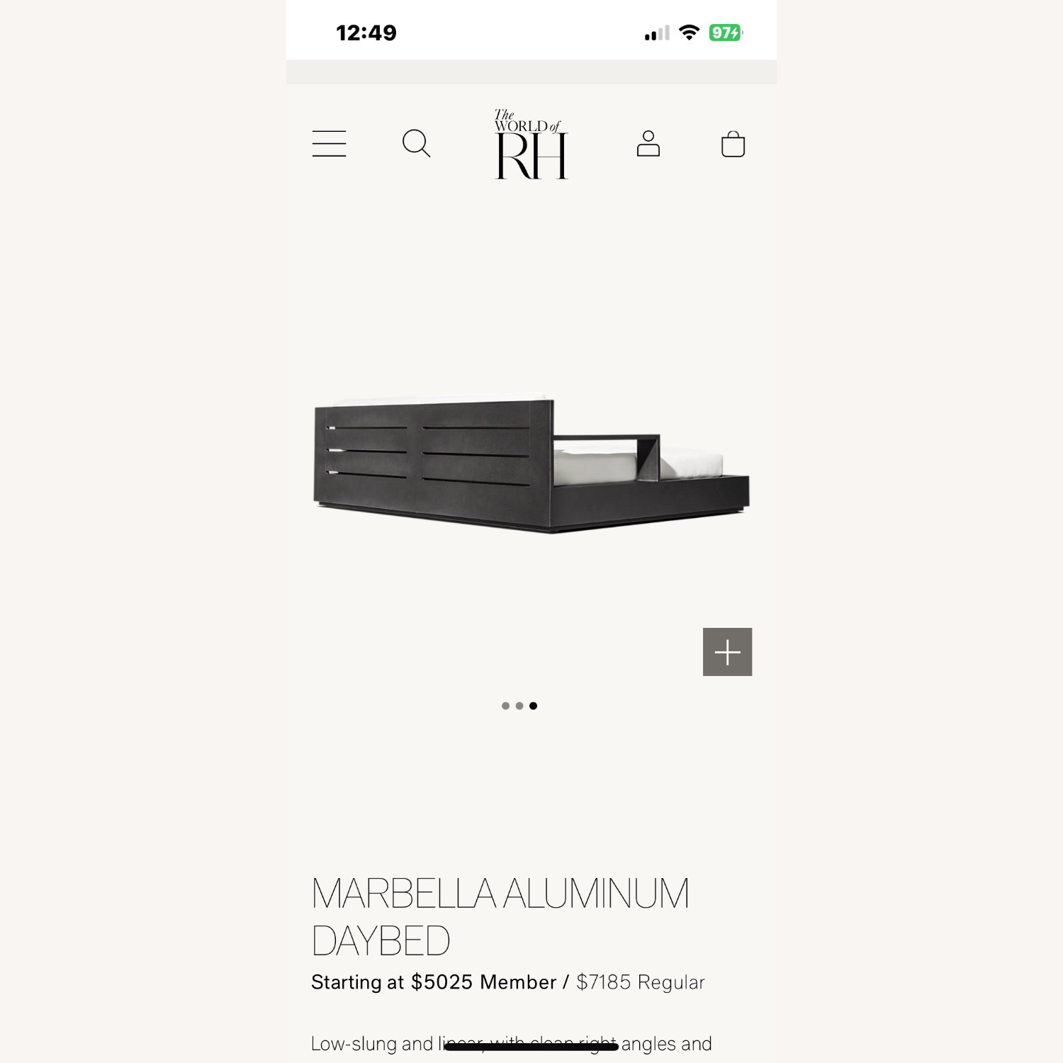 Restoration Hardware Marbella Daybed - image-3