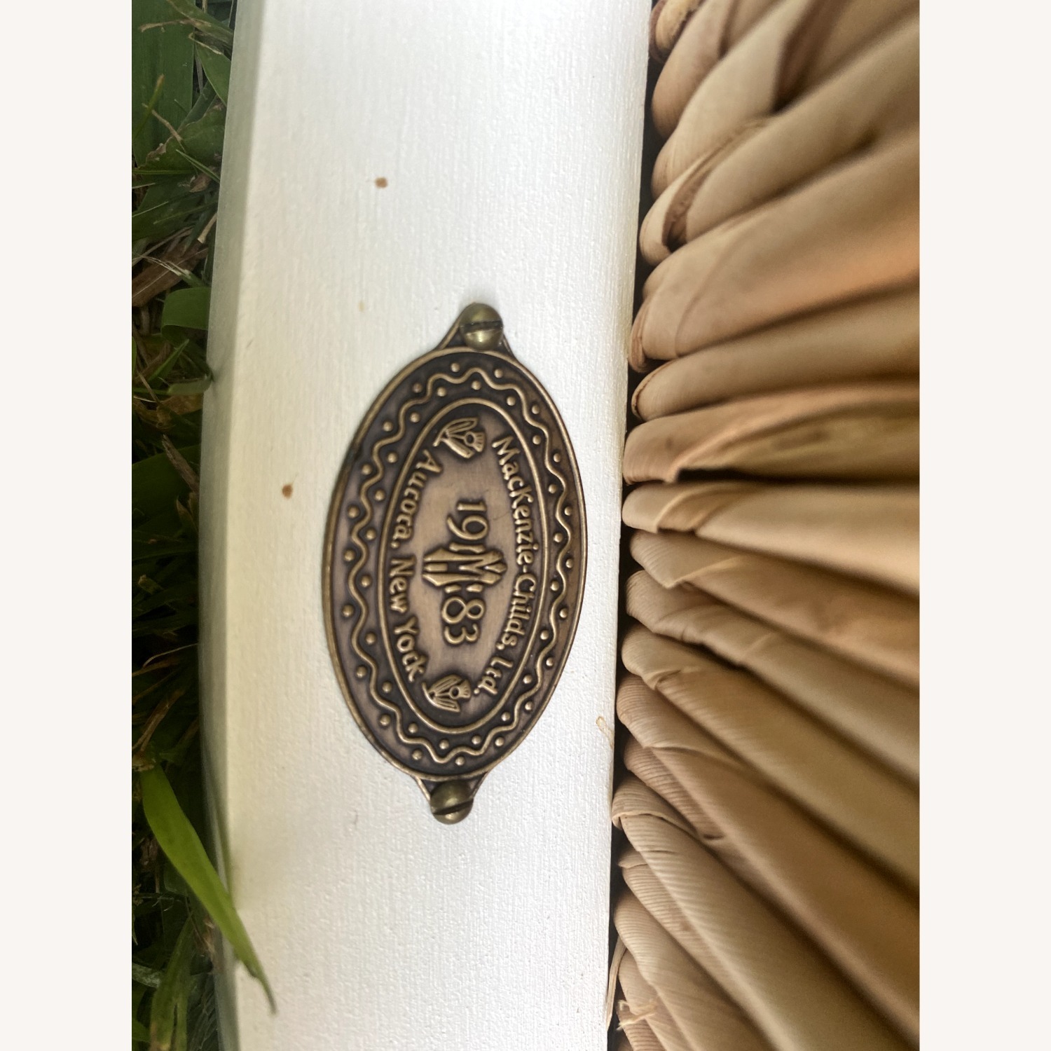 MacKenzie Childs Light Flower Basket Arm Chair - image-5